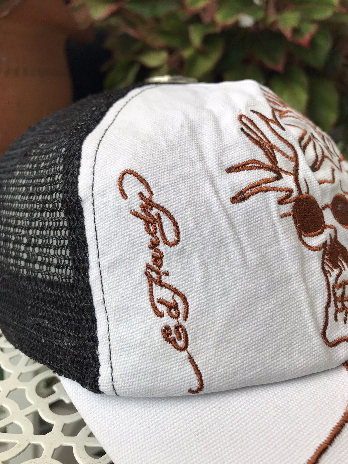 Ed Hardy ACCEPT OFFER💥VINTAGE Y2K DON ED HARDY DESTROY CAP HAT Size ONE SIZE - 4 Thumbnail