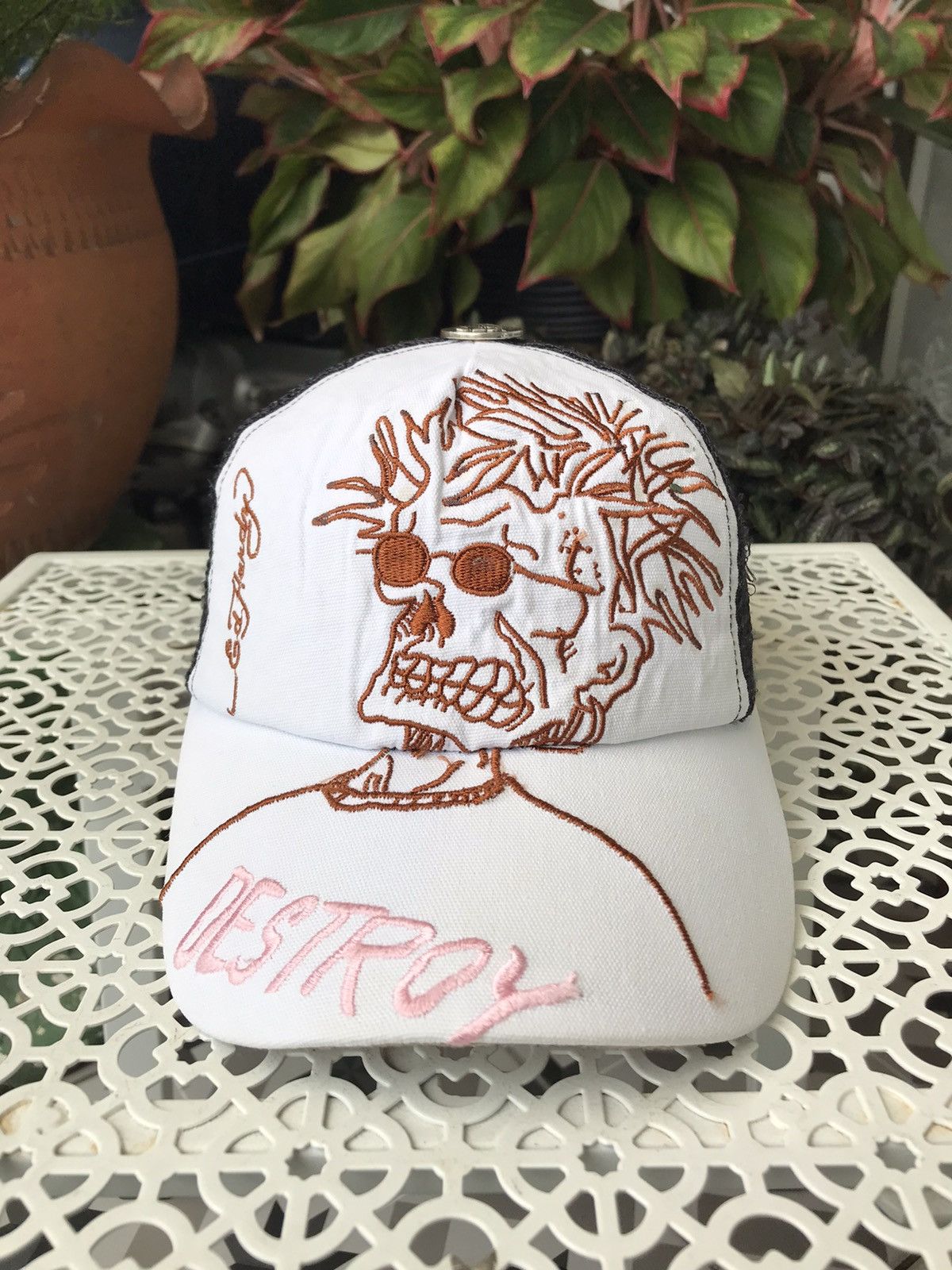 Ed Hardy ACCEPT OFFER💥VINTAGE Y2K DON ED HARDY DESTROY CAP HAT Size ONE SIZE - 2 Thumbnail