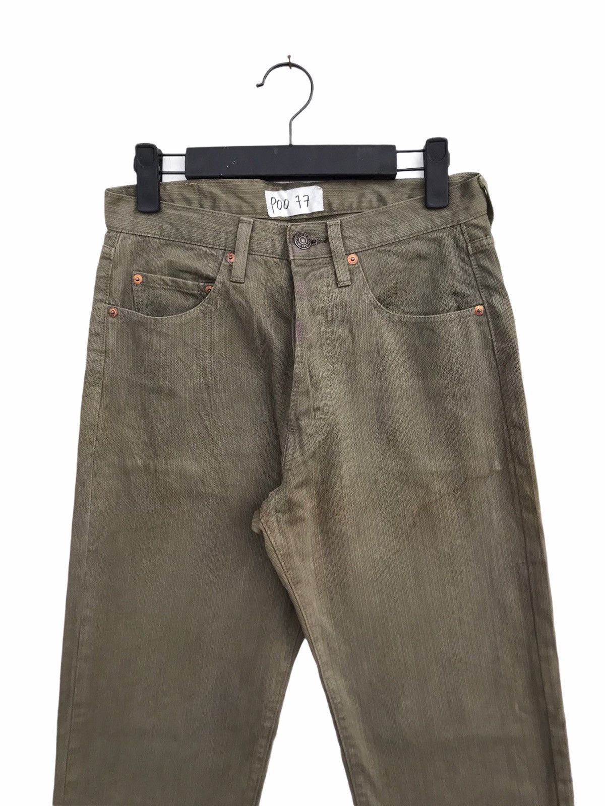 image of Archival Clothing Gowest Japan Denim in Green, Men's (Size 28)