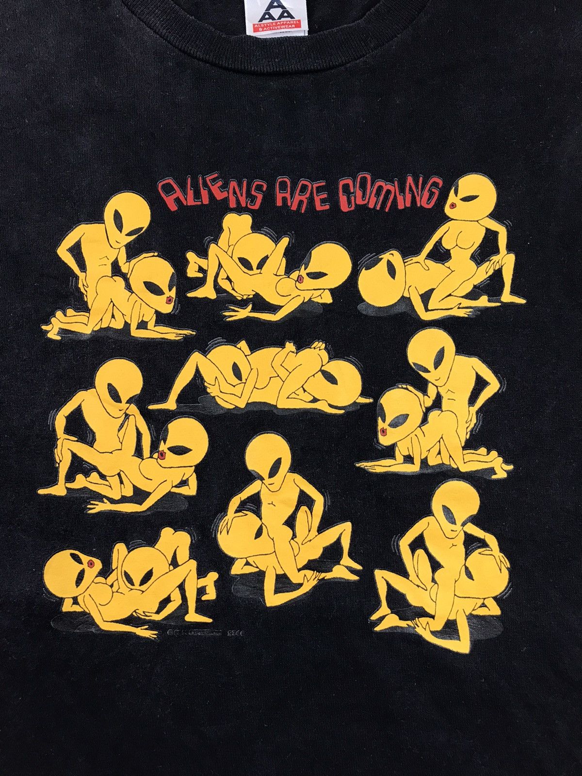 Alien Workshop 🔥VINTAGE 90’s T SHIRT ALIEN ARE COMING SEX EDUCATION Size US M / EU 48-50 / 2 - 1 Thumbnail