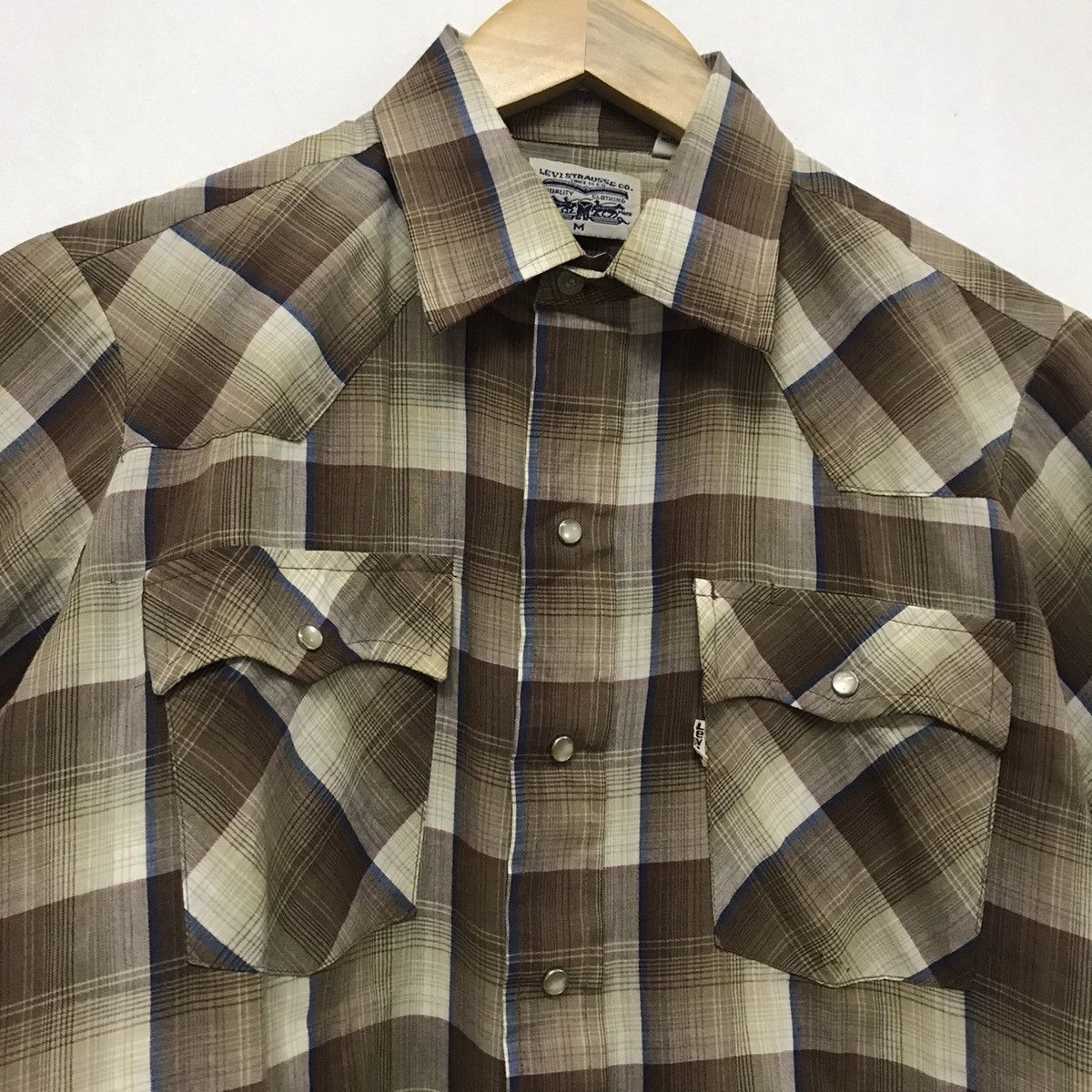 Levi's Vintage Clothing Vintage Levis Western Short Sleeve Shirt brown Size US M / EU 48-50 / 2 - 4 Thumbnail