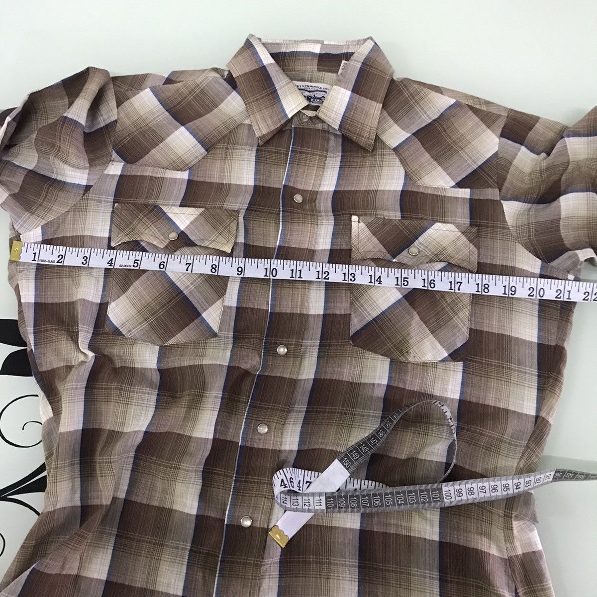 Levi's Vintage Clothing Vintage Levis Western Short Sleeve Shirt brown Size US M / EU 48-50 / 2 - 20 Thumbnail