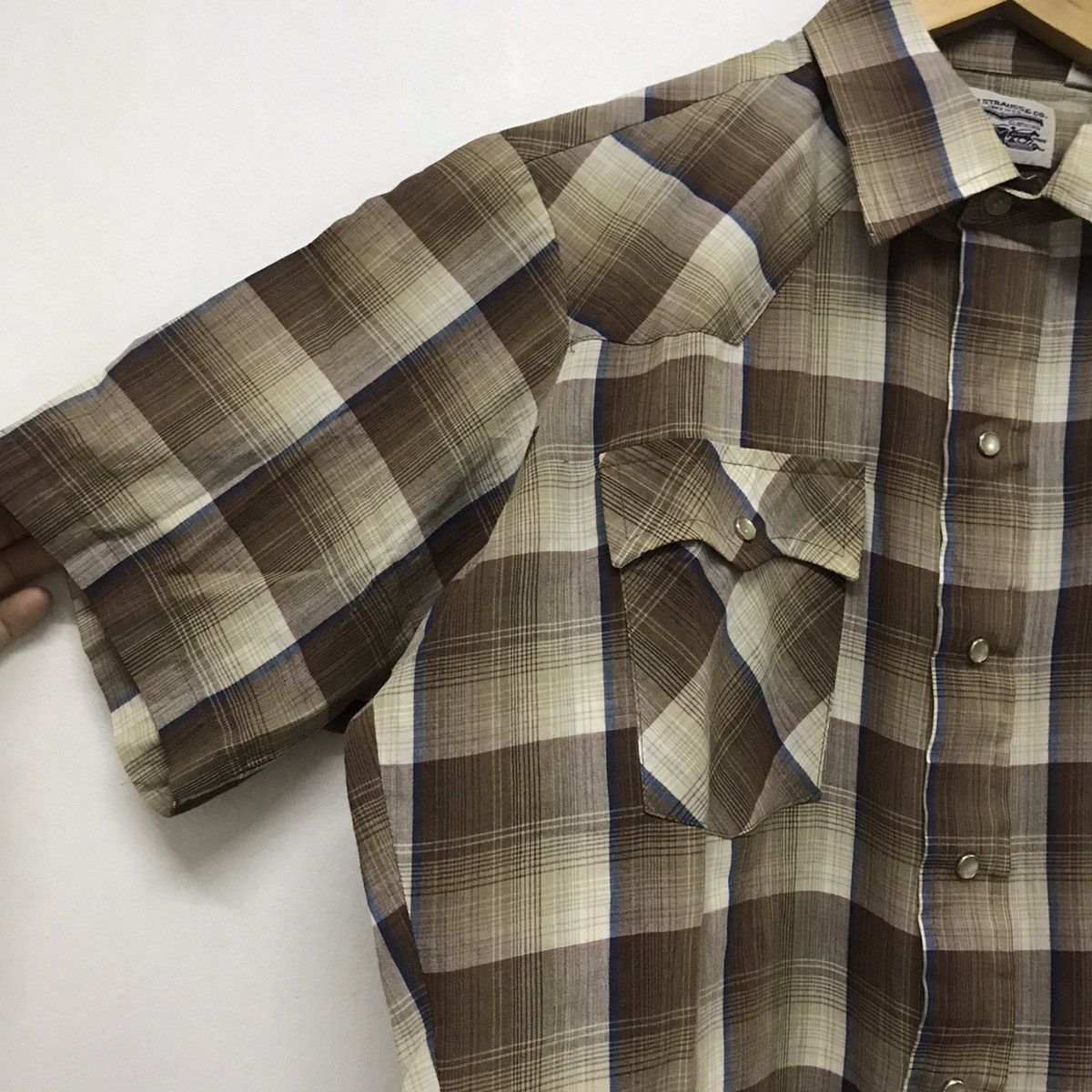 Levi's Vintage Clothing Vintage Levis Western Short Sleeve Shirt brown Size US M / EU 48-50 / 2 - 3 Thumbnail