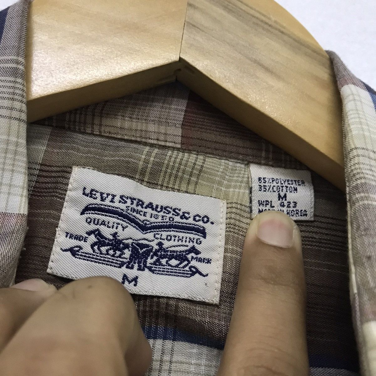 Levi's Vintage Clothing Vintage Levis Western Short Sleeve Shirt brown Size US M / EU 48-50 / 2 - 13 Thumbnail