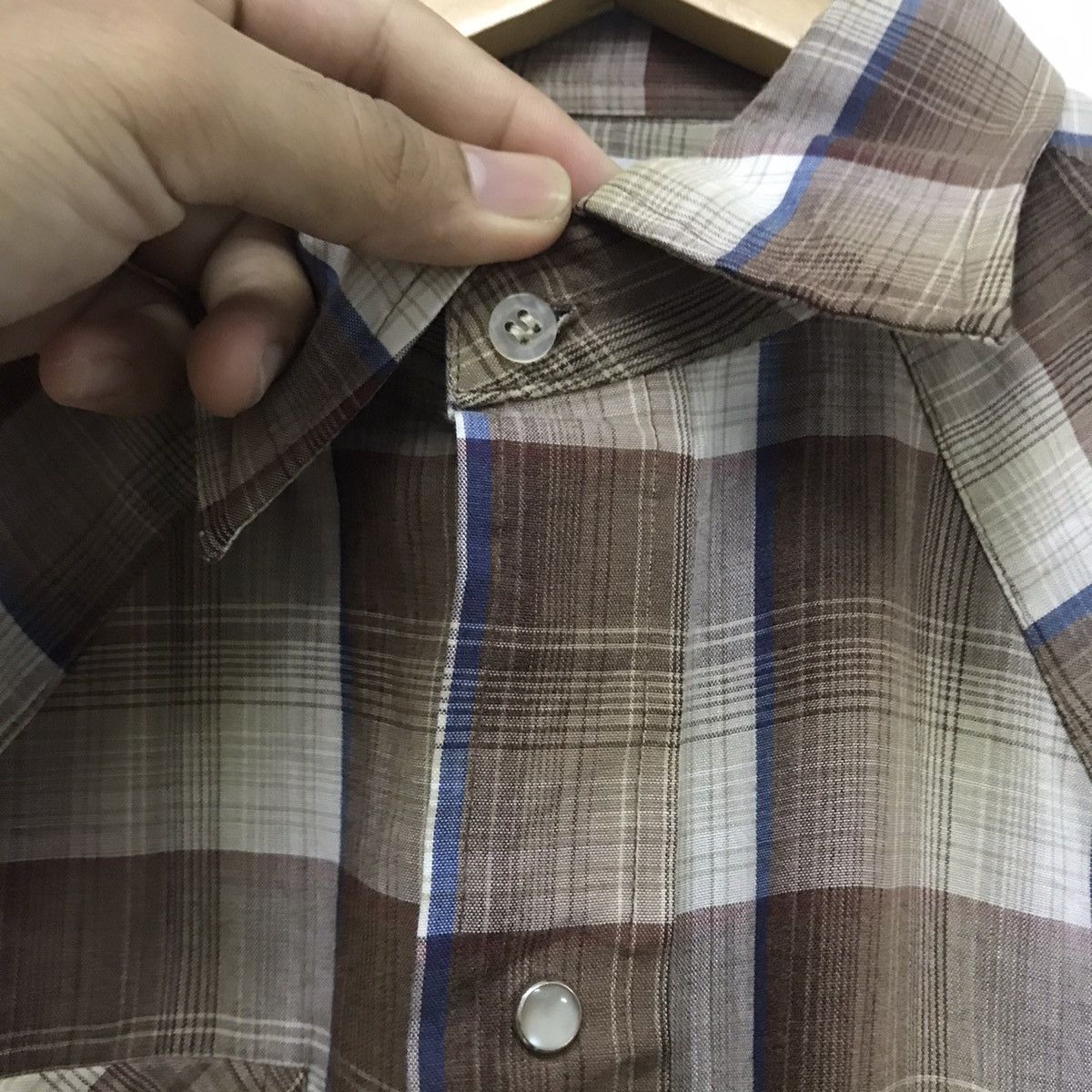 Levi's Vintage Clothing Vintage Levis Western Short Sleeve Shirt brown Size US M / EU 48-50 / 2 - 12 Thumbnail