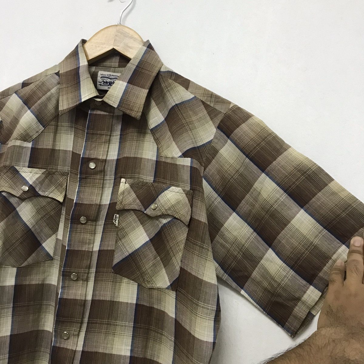 Levi's Vintage Clothing Vintage Levis Western Short Sleeve Shirt brown Size US M / EU 48-50 / 2 - 5 Thumbnail