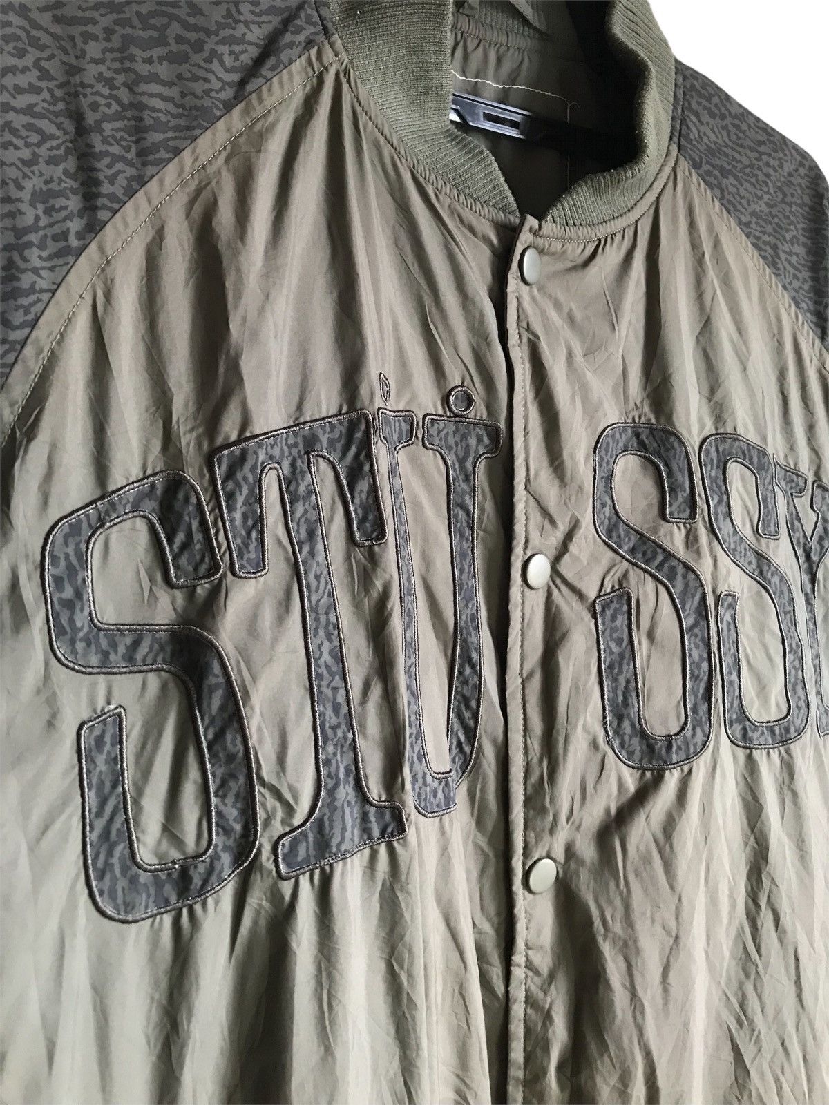 Stussy 💥 VTG STUSSY VARSITY JACKET BIG LOGO SPELL OUT Size US XL / EU 56 / 4 - 2 Thumbnail
