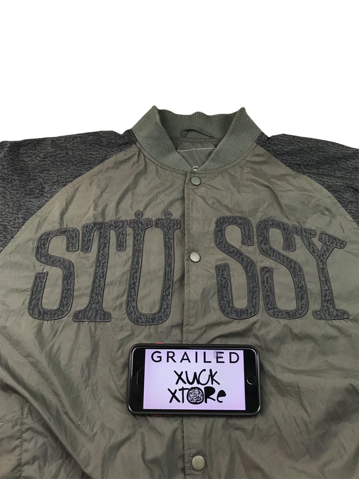 Stussy 💥 VTG STUSSY VARSITY JACKET BIG LOGO SPELL OUT Size US XL / EU 56 / 4 - 19 Thumbnail