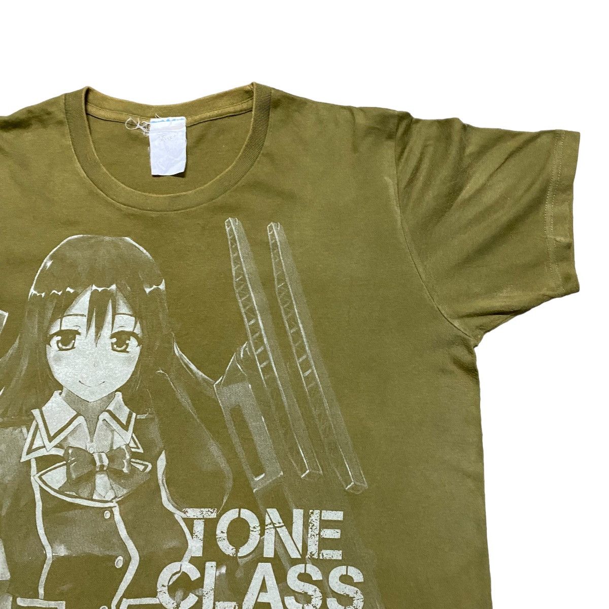 Anime Chikuma Kai-2 Tone Class Aircraft Cruiser Manga Tee a Size US L / EU 52-54 / 3 - 4 Thumbnail