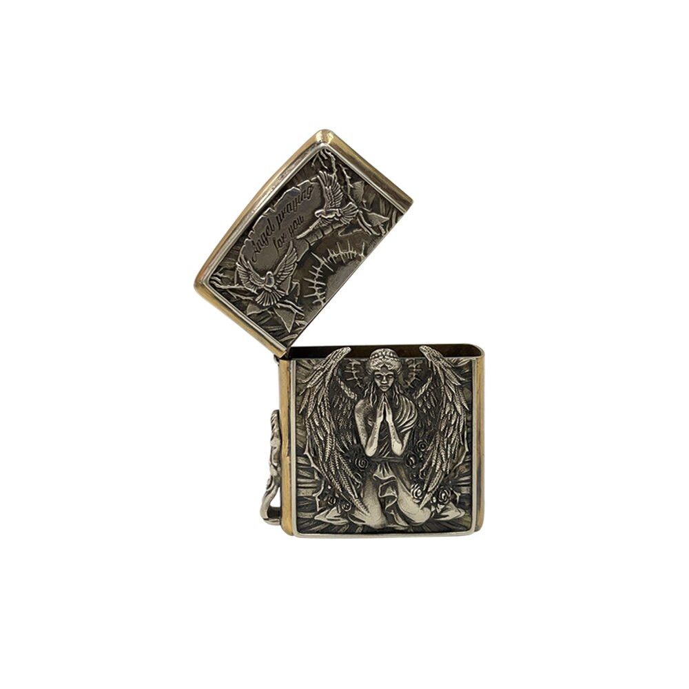 Other Angel Wings Lighter Storage Case Universal Portable Keyring Size ONE SIZE - 2 Thumbnail