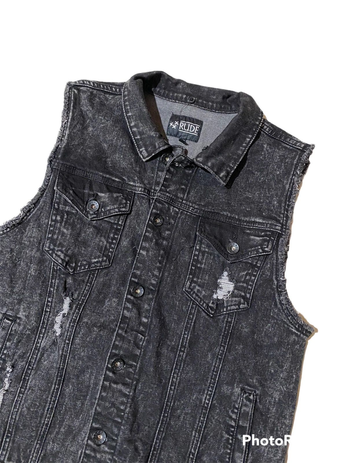 RUDE GALLERY 💥Rude Gallery Distressed Denim Jacket Size US M / EU 48-50 / 2 - 2 Thumbnail