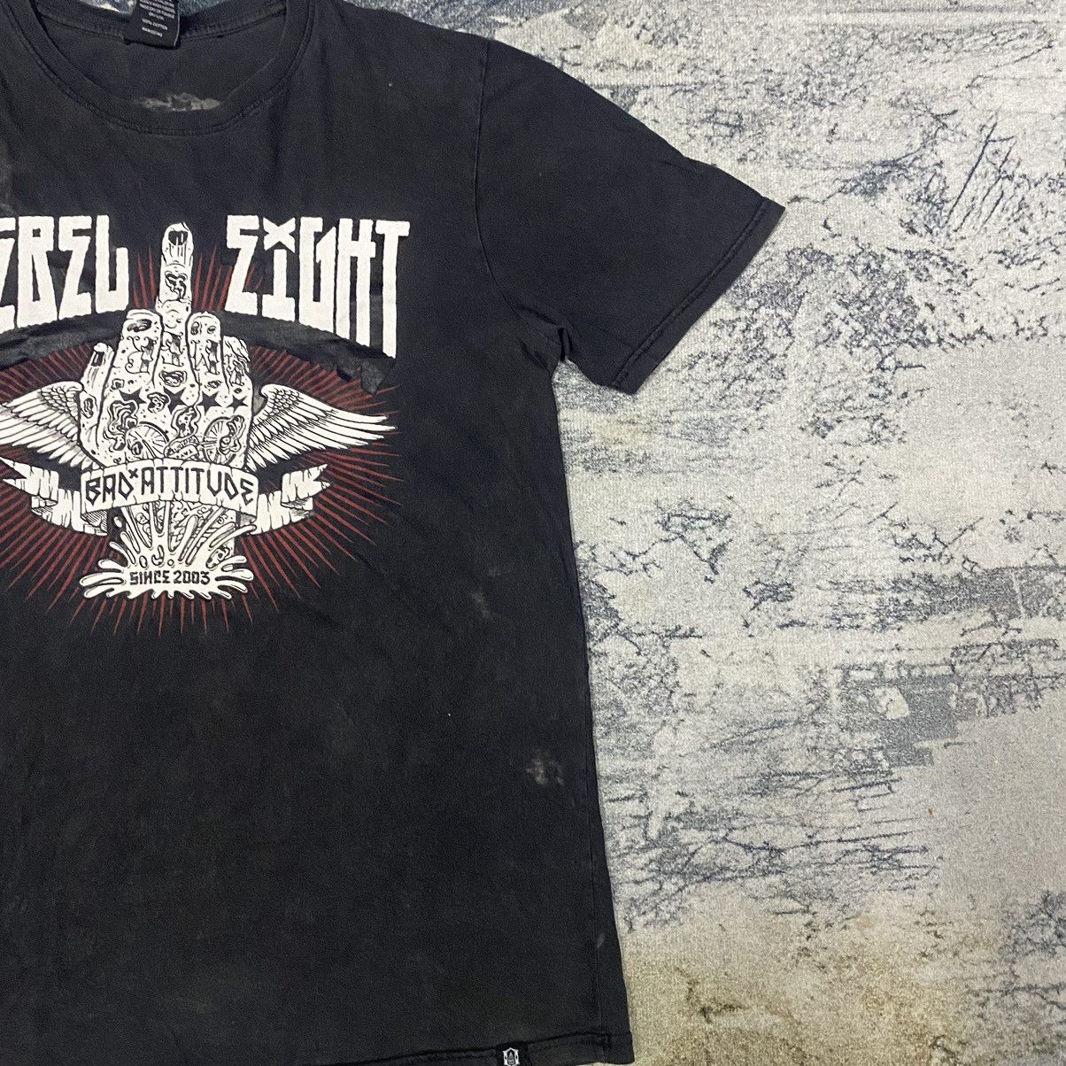 Band Tees × If Six Was Nine × Japanese Brand Vintage Japan Rebel8 Fuck Bad Attitude Faded Punk Tee Size US M / EU 48-50 / 2 - 3 Thumbnail