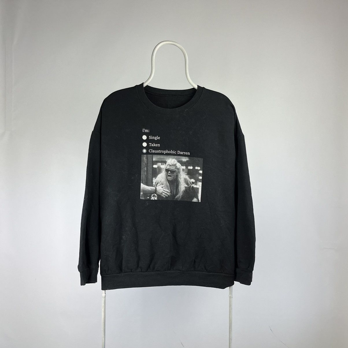 Vintage Vintage Y2K Faded " Claustrophobic Tee" Humor Tee size XLarg Size US XL / EU 56 / 4 - 1 Thumbnail