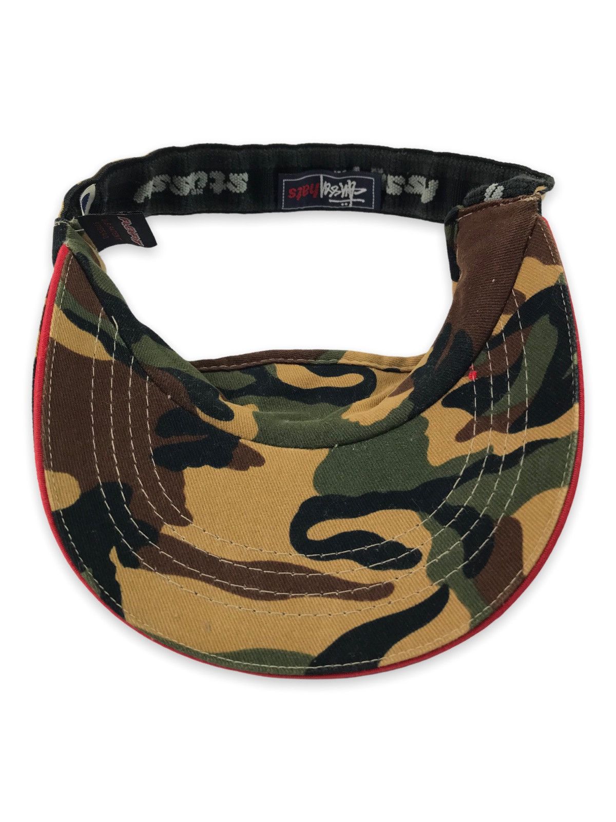 Stussy 💥BESTOFFER💥STUSSY SIGNATURE VISOR HATS CAMO CAMOUFLAGE Size ONE SIZE - 5 Thumbnail