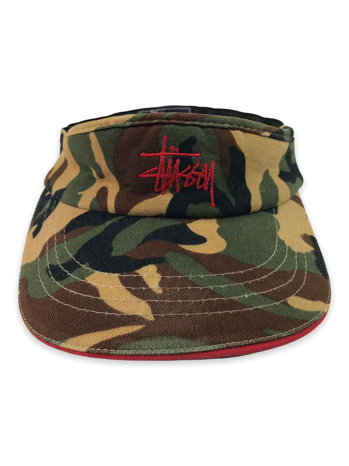 Stussy 💥BESTOFFER💥STUSSY SIGNATURE VISOR HATS CAMO CAMOUFLAGE Size ONE SIZE - 2 Thumbnail