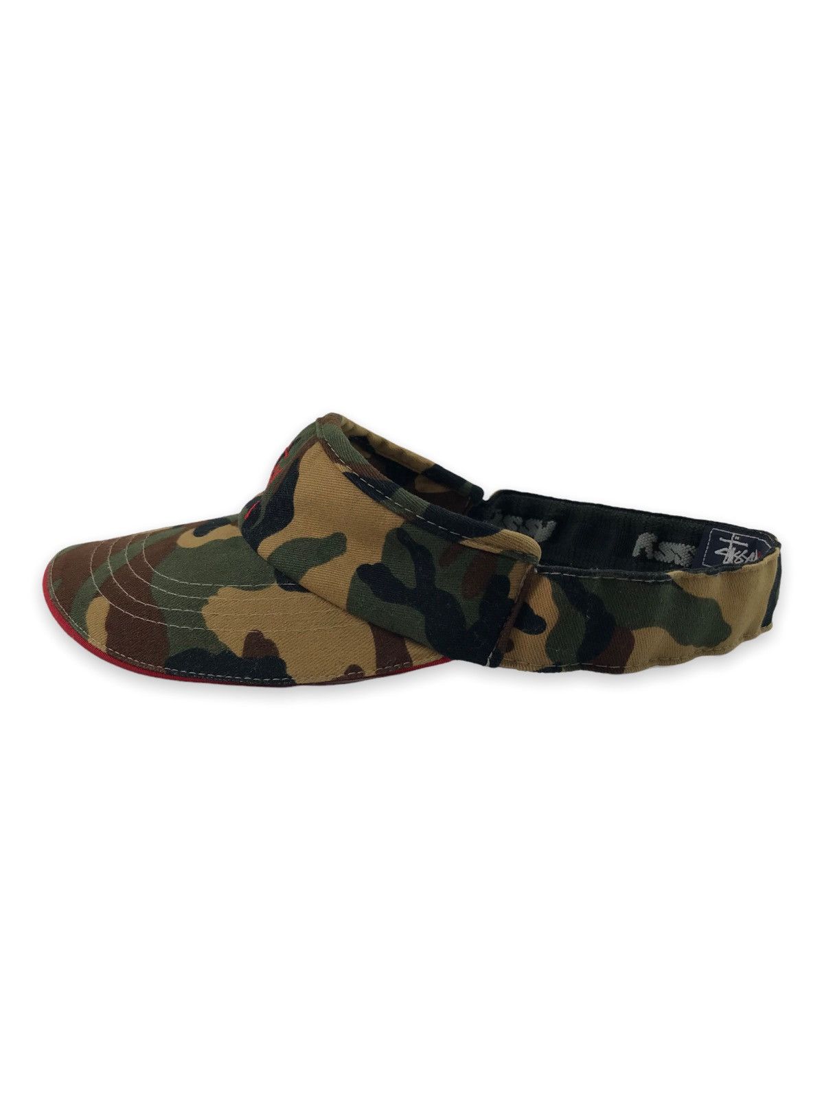 Stussy 💥BESTOFFER💥STUSSY SIGNATURE VISOR HATS CAMO CAMOUFLAGE Size ONE SIZE - 4 Thumbnail