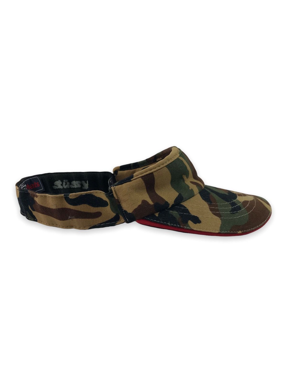 Stussy 💥BESTOFFER💥STUSSY SIGNATURE VISOR HATS CAMO CAMOUFLAGE Size ONE SIZE - 3 Thumbnail