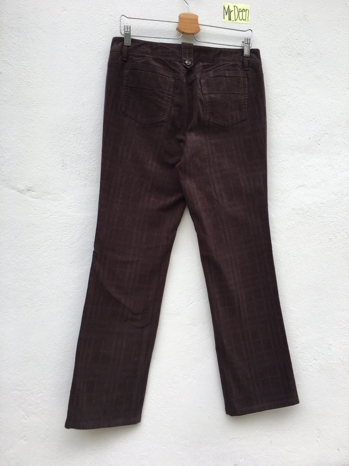 Burberry Burberry Vintage Dark Brown Slim Cut Pant Size US 31 - 8 Thumbnail