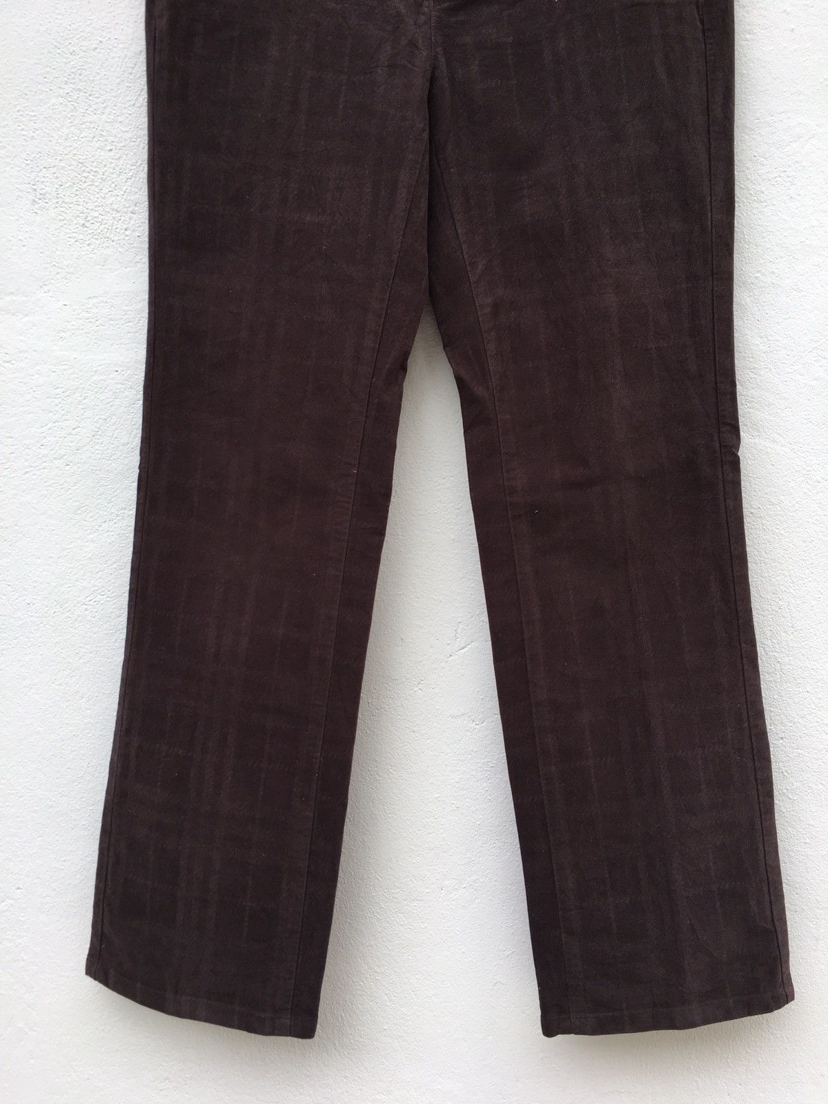 Burberry Burberry Vintage Dark Brown Slim Cut Pant Size US 31 - 5 Thumbnail