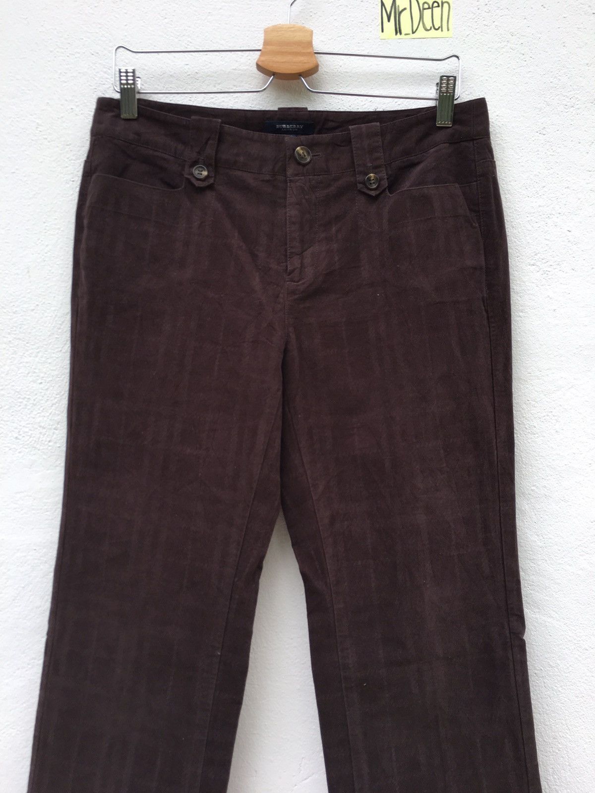 Burberry Burberry Vintage Dark Brown Slim Cut Pant Size US 31 - 4 Thumbnail