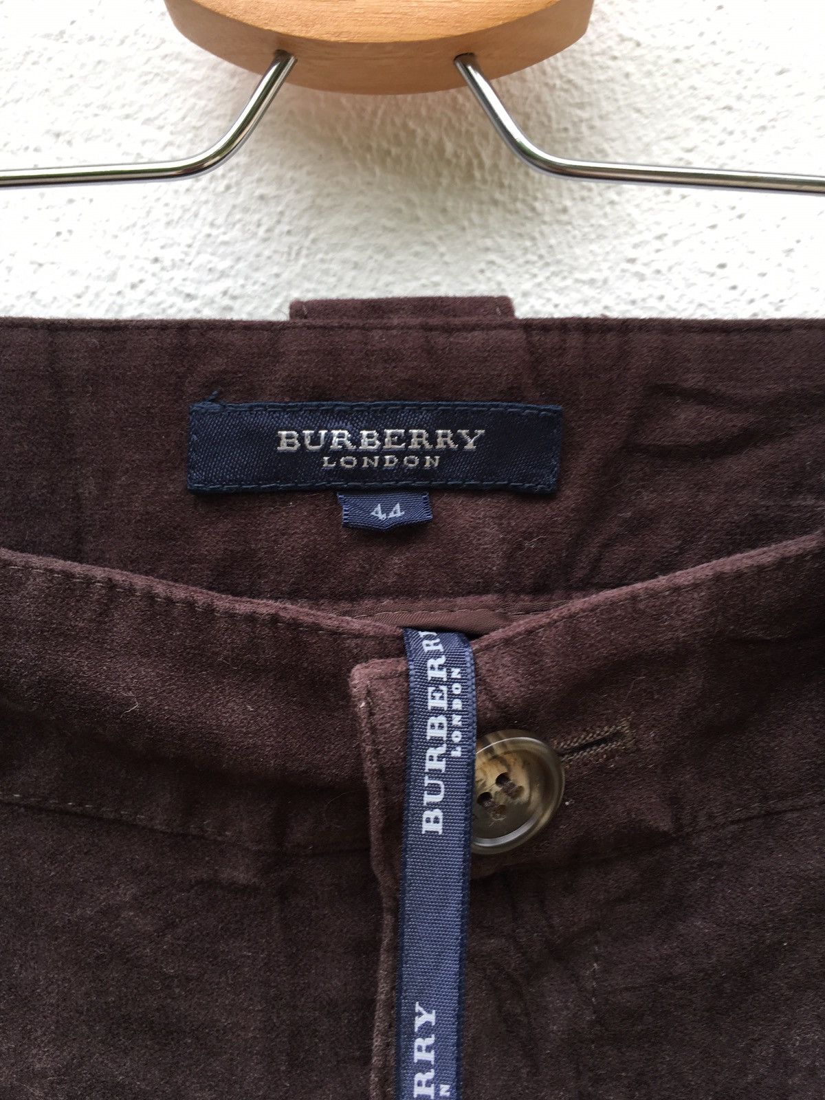 Burberry Burberry Vintage Dark Brown Slim Cut Pant Size US 31 - 6 Thumbnail