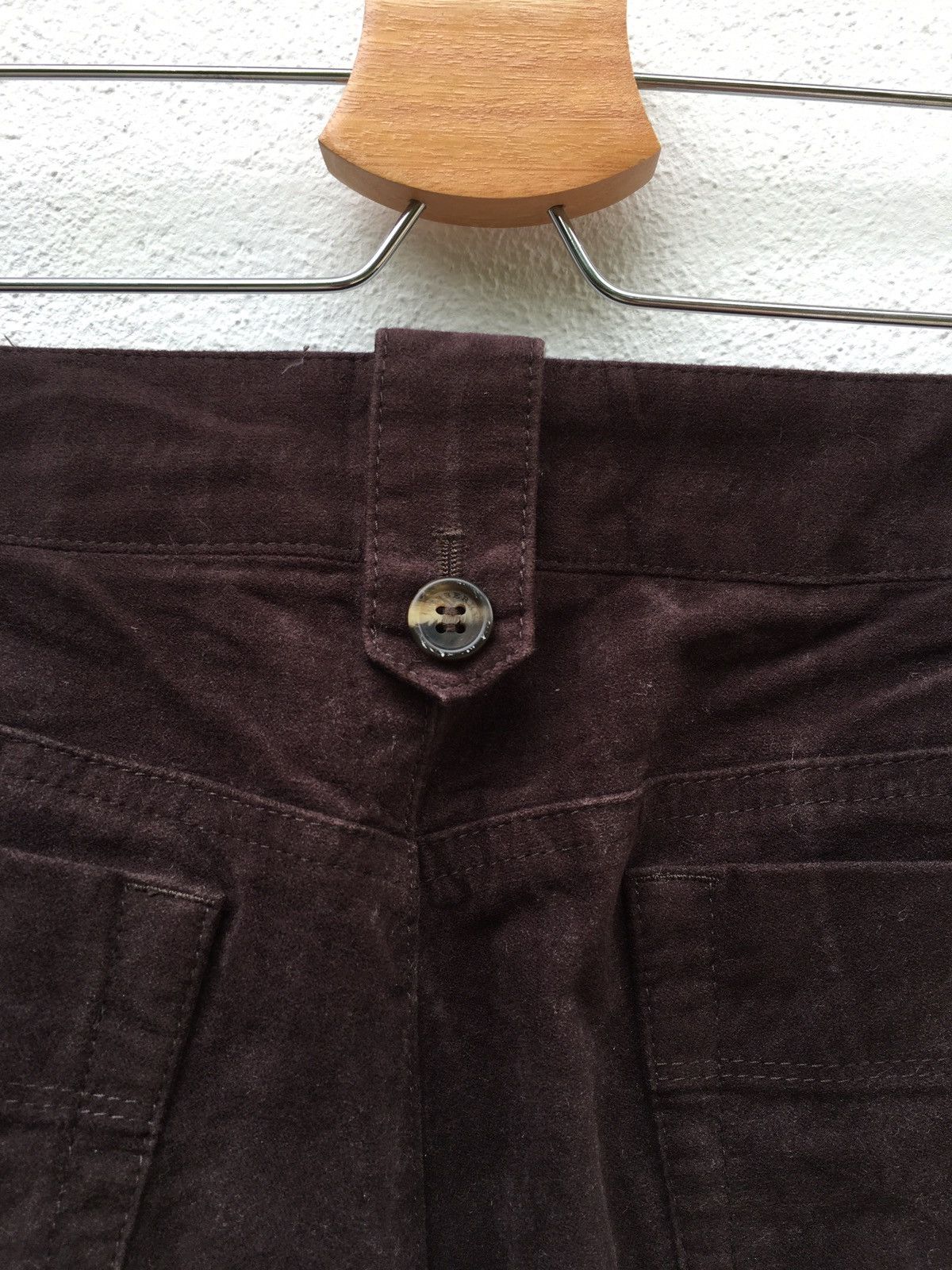 Burberry Burberry Vintage Dark Brown Slim Cut Pant Size US 31 - 13 Thumbnail