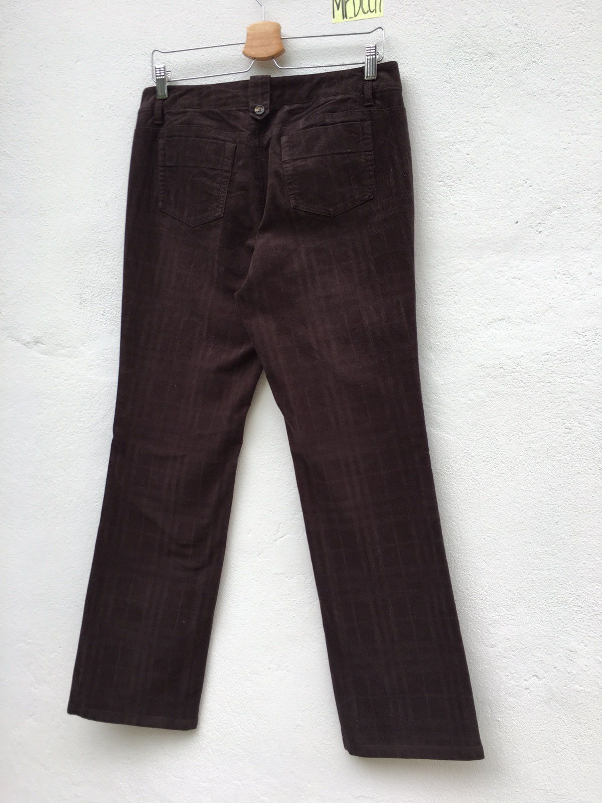 Burberry Burberry Vintage Dark Brown Slim Cut Pant Size US 31 - 9 Thumbnail
