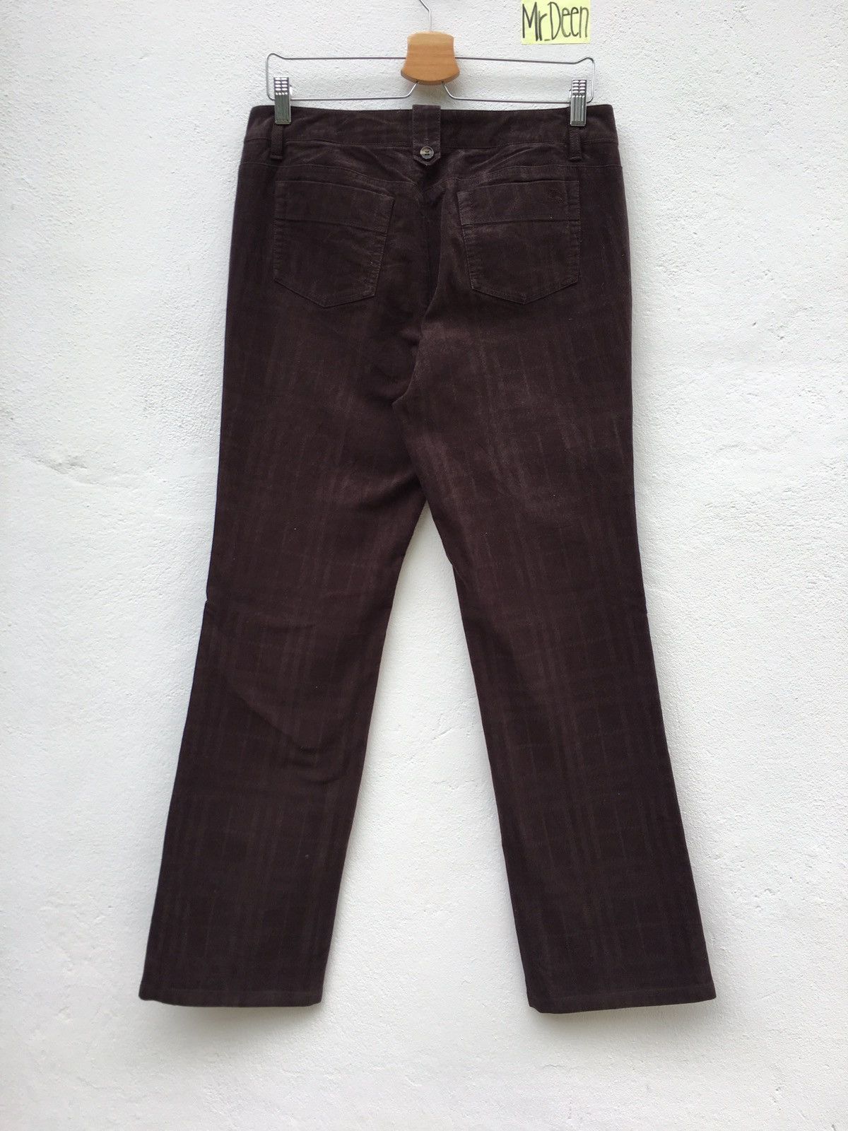 Burberry Burberry Vintage Dark Brown Slim Cut Pant Size US 31 - 7 Thumbnail
