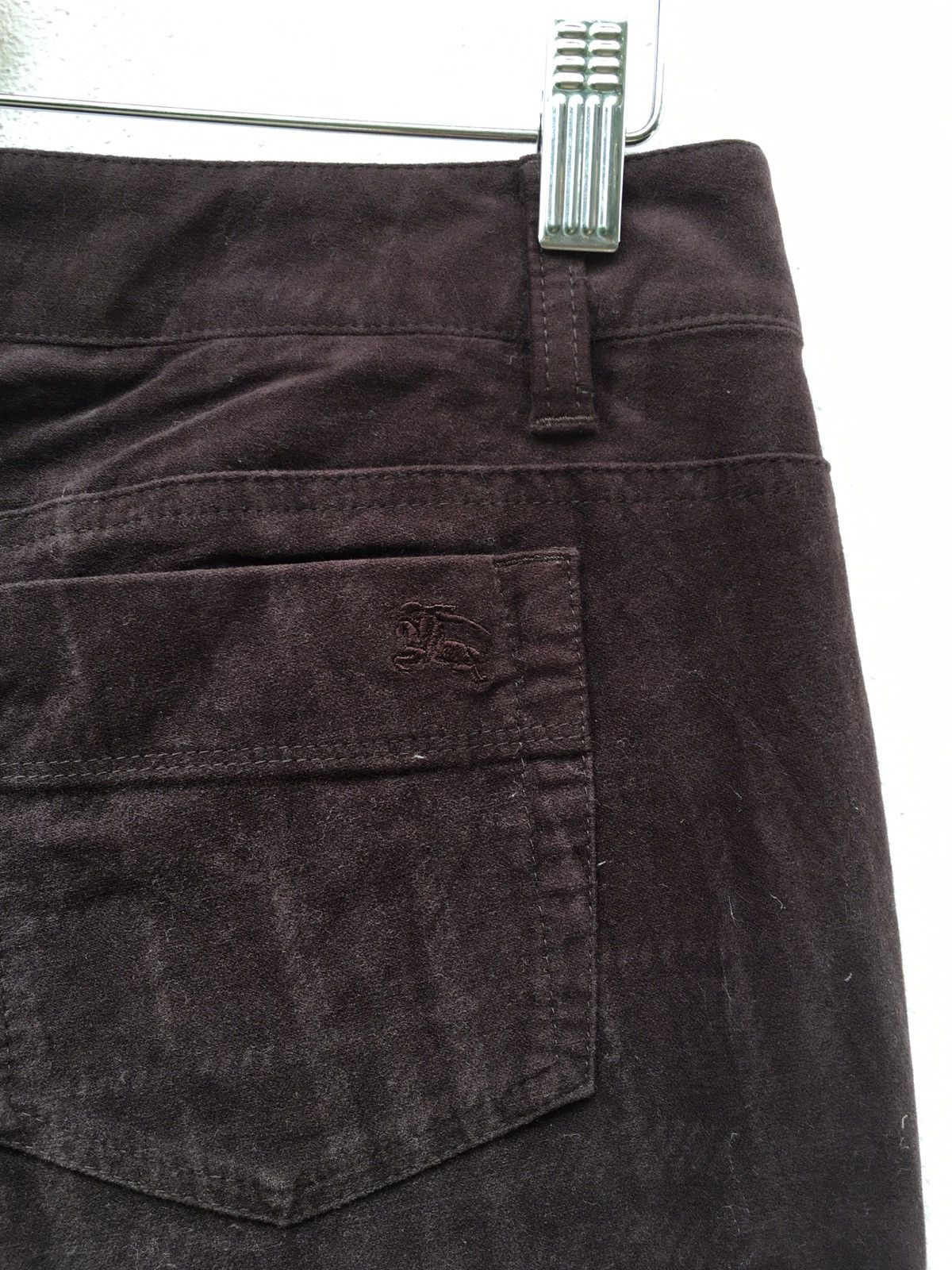 Burberry Burberry Vintage Dark Brown Slim Cut Pant Size US 31 - 12 Thumbnail