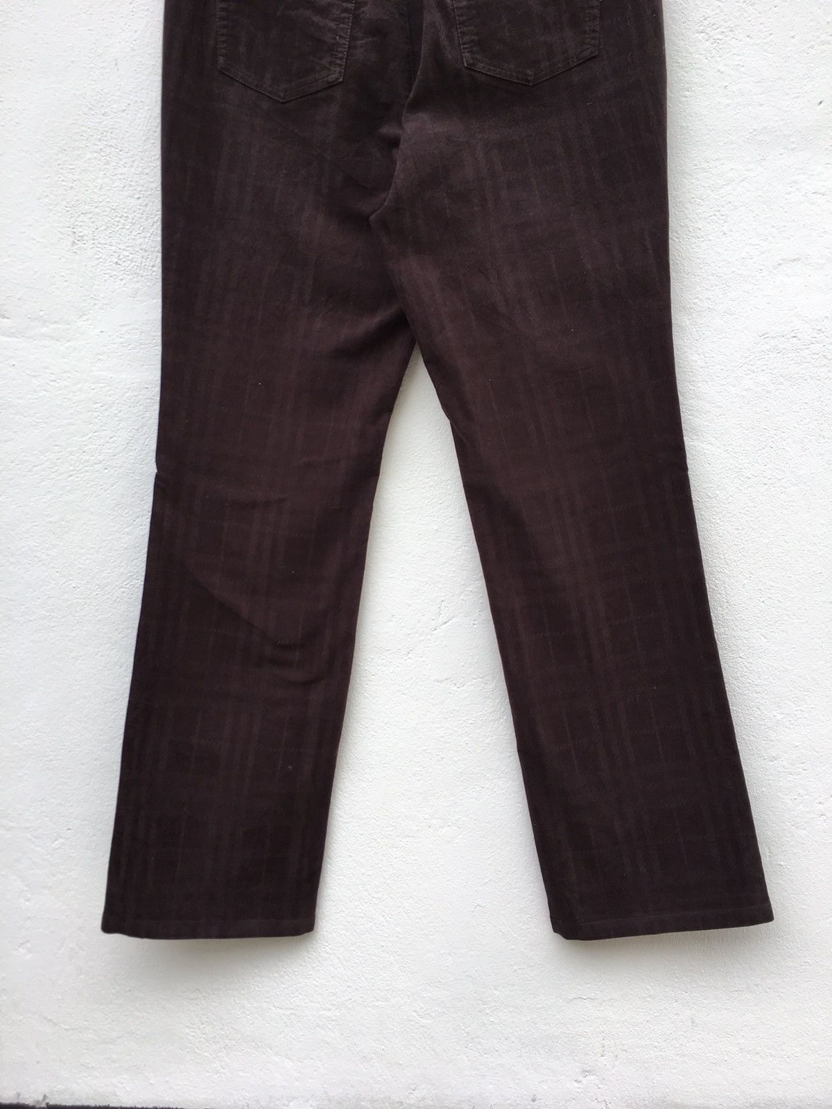 Burberry Burberry Vintage Dark Brown Slim Cut Pant Size US 31 - 11 Thumbnail