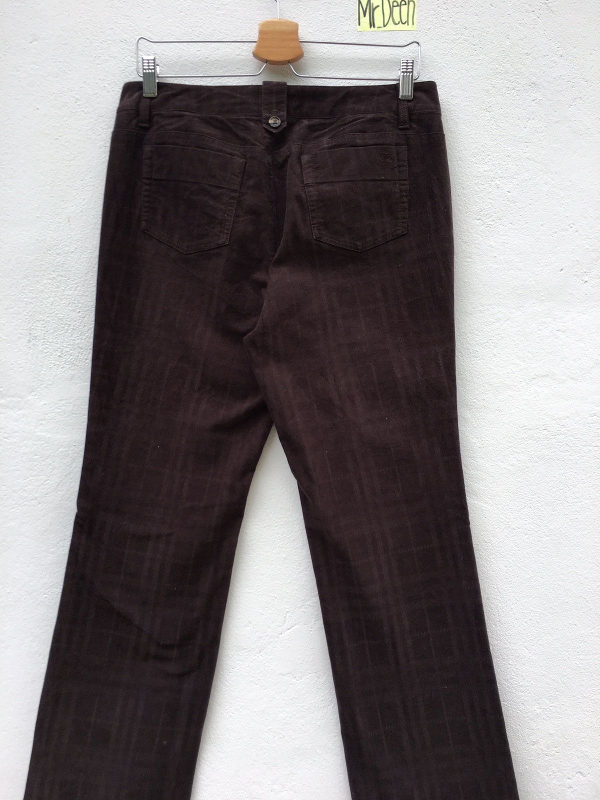 Burberry Burberry Vintage Dark Brown Slim Cut Pant Size US 31 - 10 Thumbnail