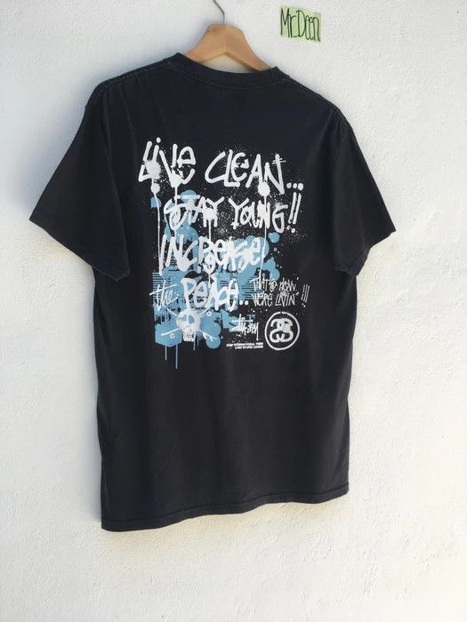 Stussy Rare Vintage Stussy Tshirt Size US M / EU 48-50 / 2 - 2 Thumbnail