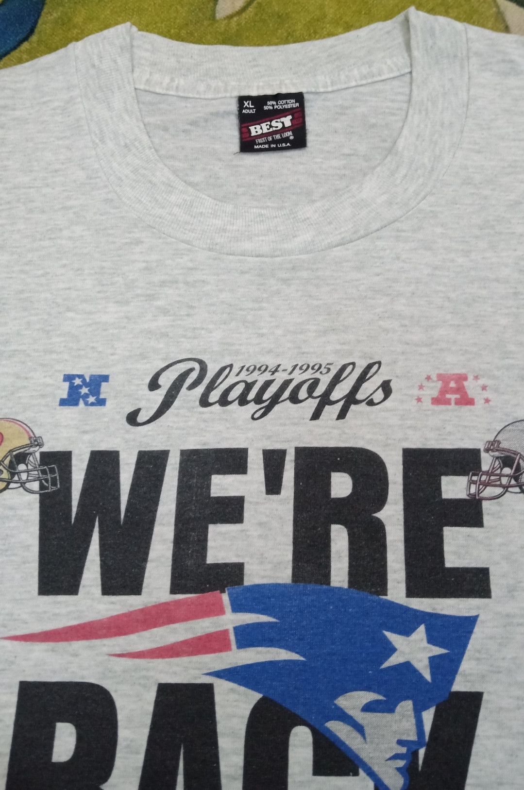 NFL × Vintage Vintage NFL 1994/95 Playoffs We're Back T-shirt Size US XL / EU 56 / 4 - 10 Thumbnail