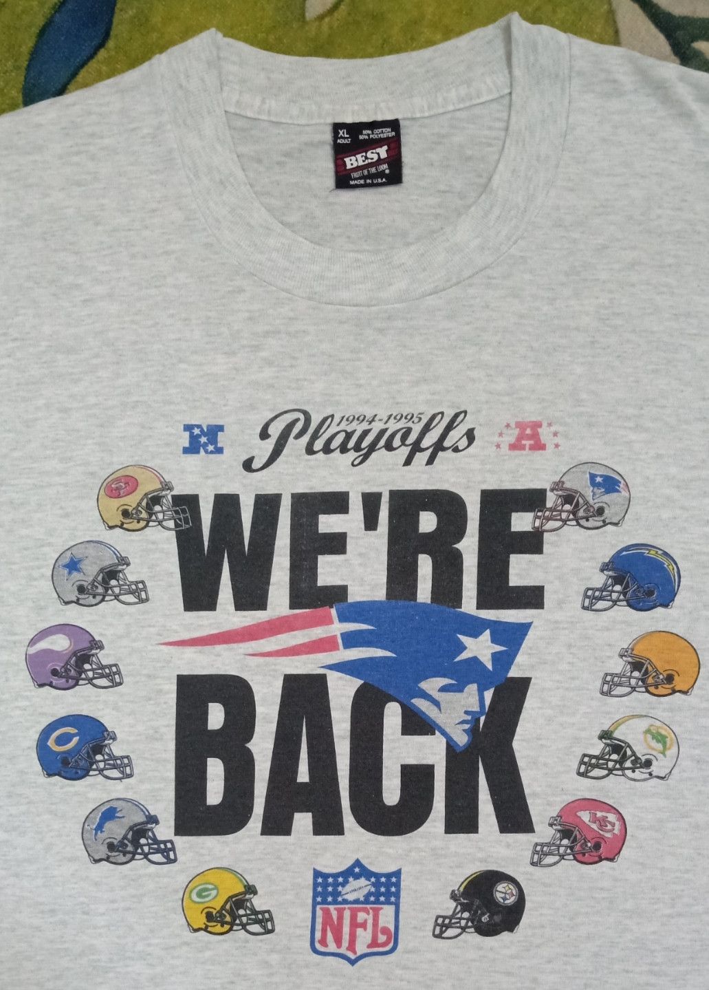 NFL × Vintage Vintage NFL 1994/95 Playoffs We're Back T-shirt Size US XL / EU 56 / 4 - 9 Thumbnail