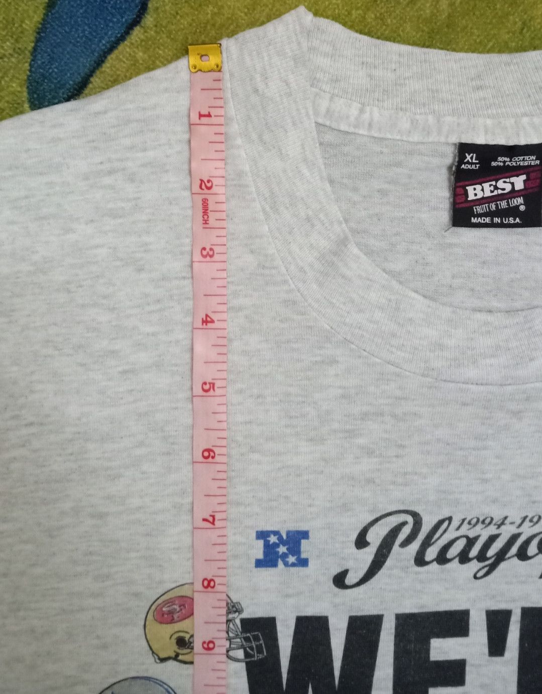 NFL × Vintage Vintage NFL 1994/95 Playoffs We're Back T-shirt Size US XL / EU 56 / 4 - 20 Thumbnail