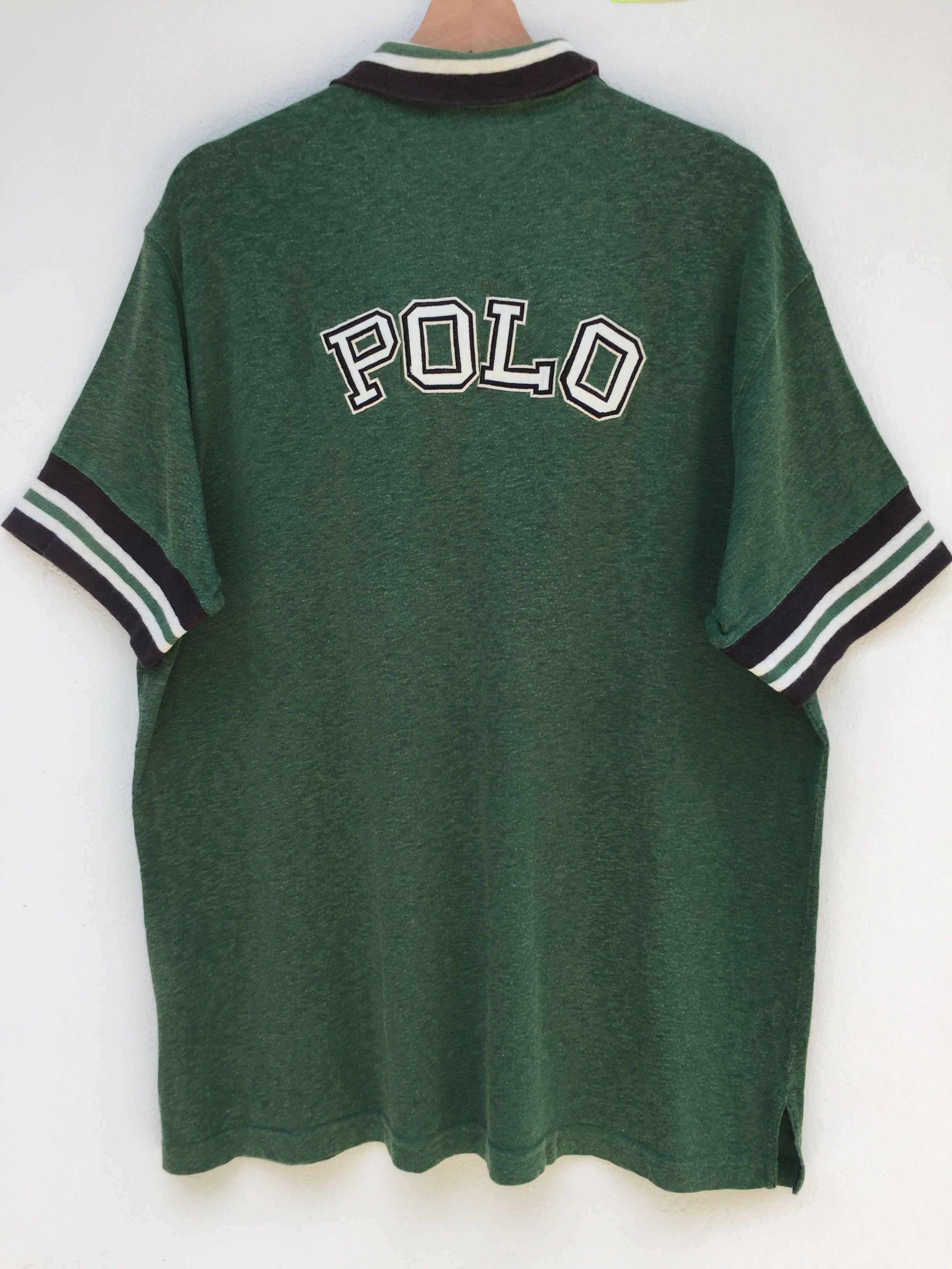 Polo Ralph Lauren RARE Polo Ralph Lauren/ Big Logo/ Spell Out Embroidered Size US XL / EU 56 / 4 - 1 Thumbnail