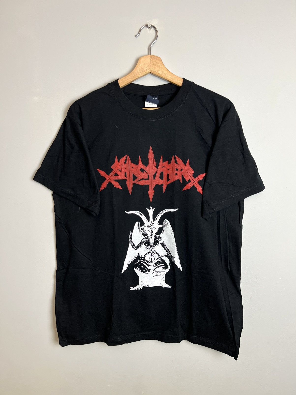 Band Tees Rare Vintage 90s Sarcofago Black Death Metal Band Tshirt Size US L / EU 52-54 / 3 - 1 Thumbnail