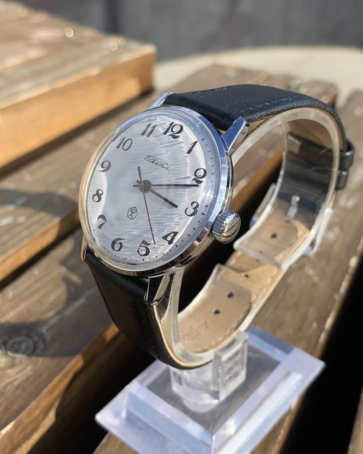 Vintage Vintage Soviet Raketa Watch Mechanical Wristwatch USSR 1980s Size ONE SIZE - 4 Thumbnail