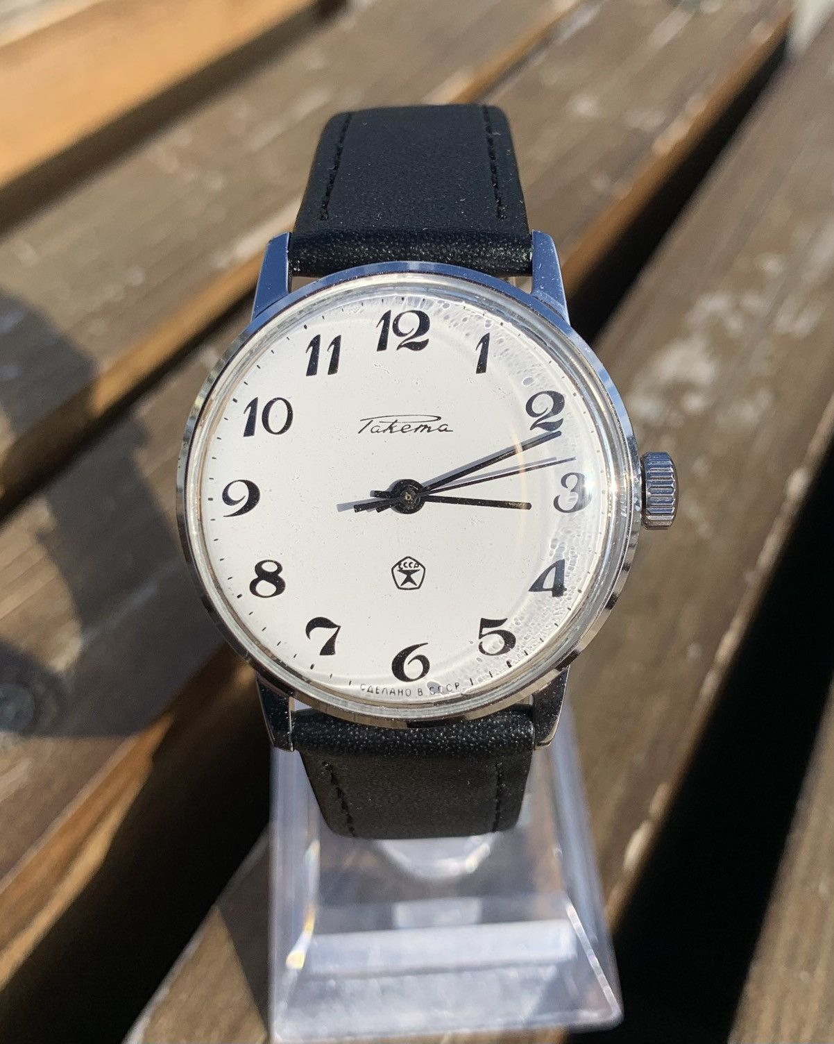 Vintage Vintage Soviet Raketa Watch Mechanical Wristwatch USSR 1980s Size ONE SIZE - 2 Thumbnail