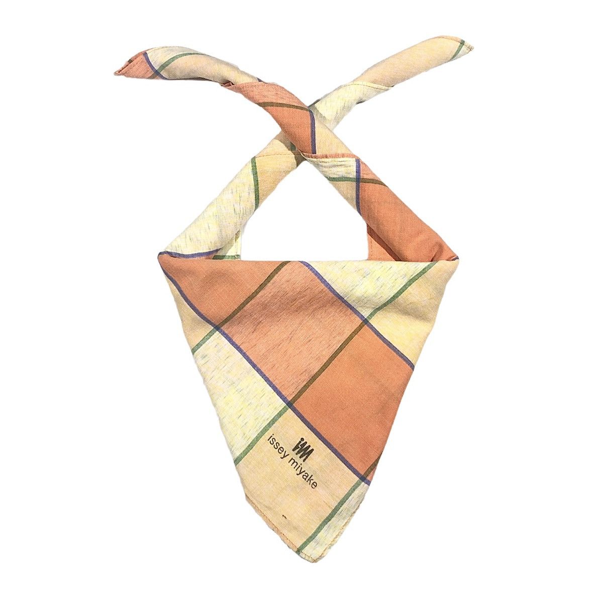 Issey Miyake Issey Miyake Designer Checkered Handkerchief Pocketsquare Size ONE SIZE - 1 Thumbnail