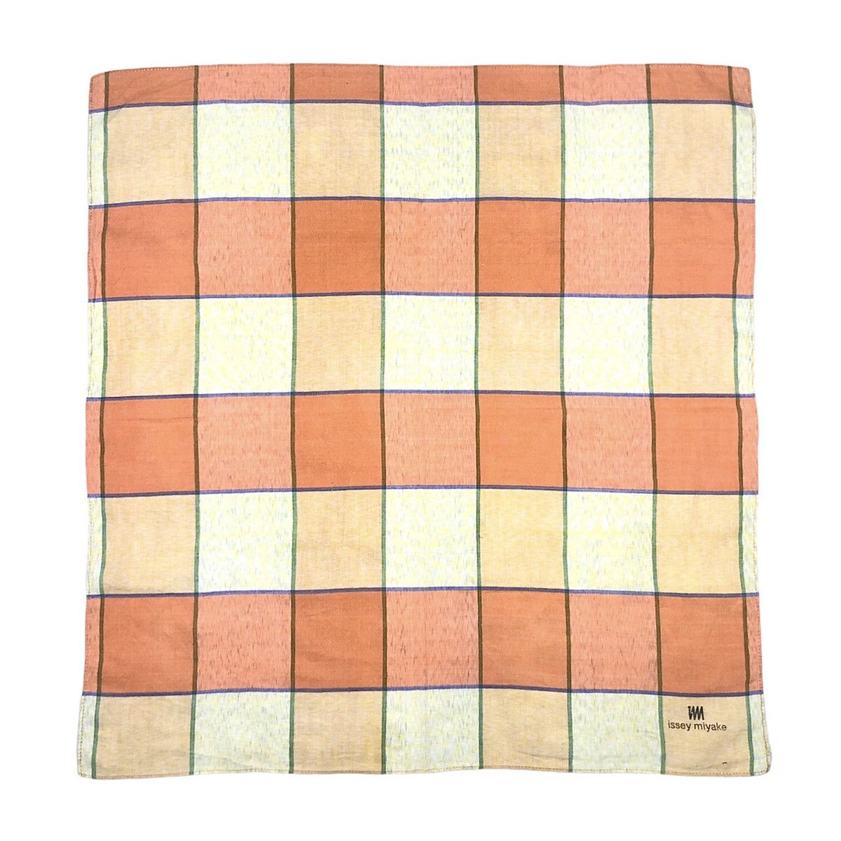 Issey Miyake Issey Miyake Designer Checkered Handkerchief Pocketsquare Size ONE SIZE - 2 Thumbnail