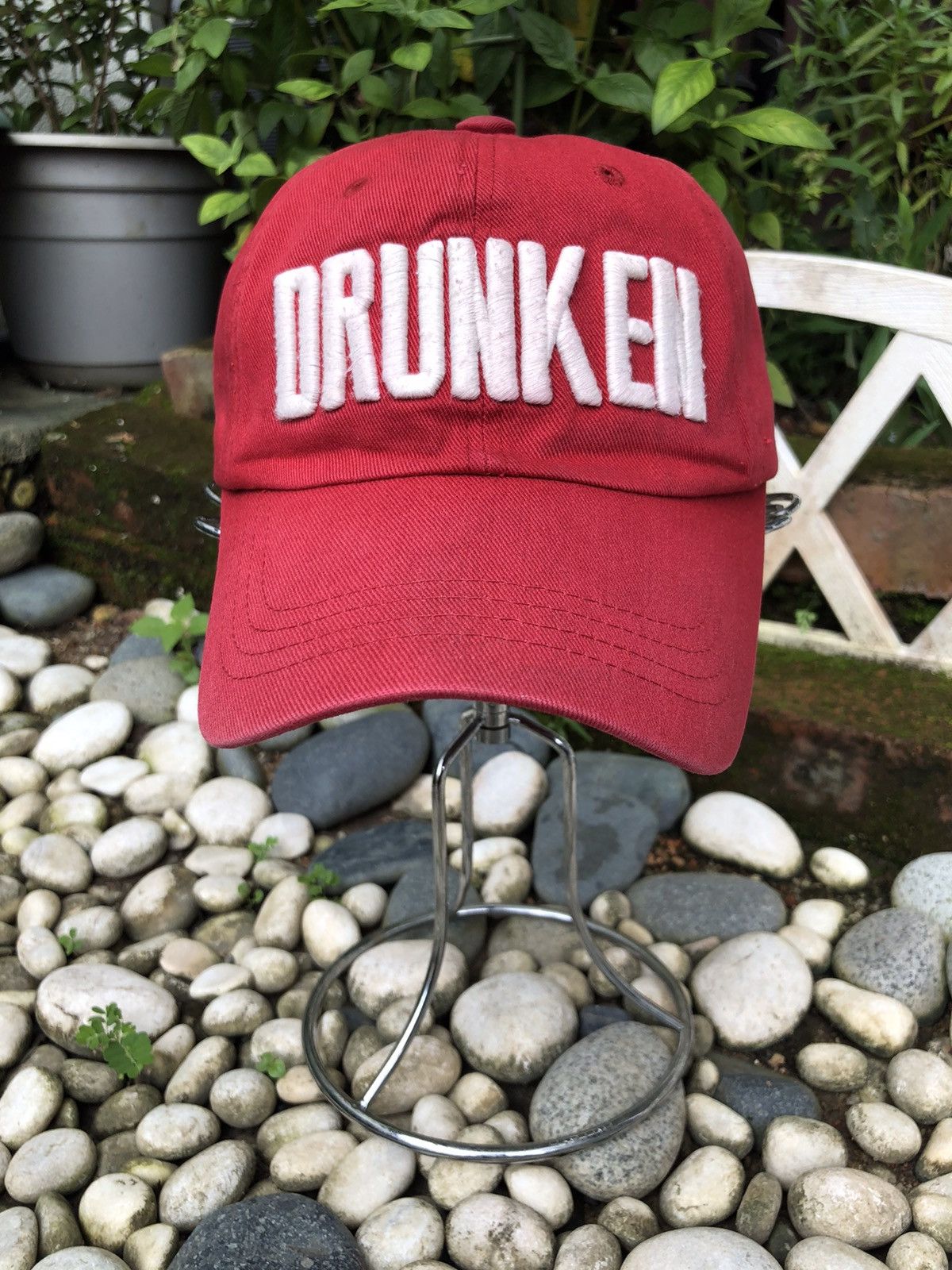 Japanese Brand × Vintage AUTHENTIC VINTAGE EMBROIDERY DRUNKEN $ CAP HAT Size ONE SIZE - 1 Thumbnail
