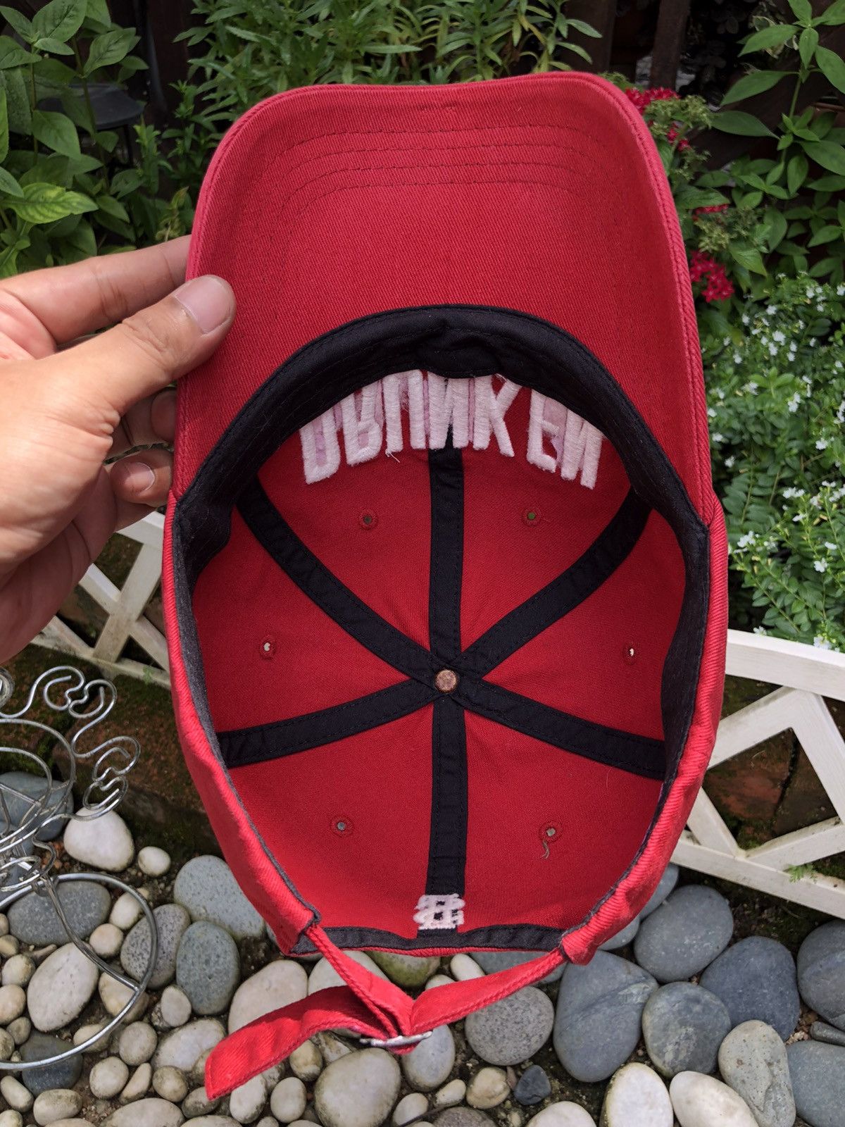 Japanese Brand × Vintage AUTHENTIC VINTAGE EMBROIDERY DRUNKEN $ CAP HAT Size ONE SIZE - 9 Thumbnail