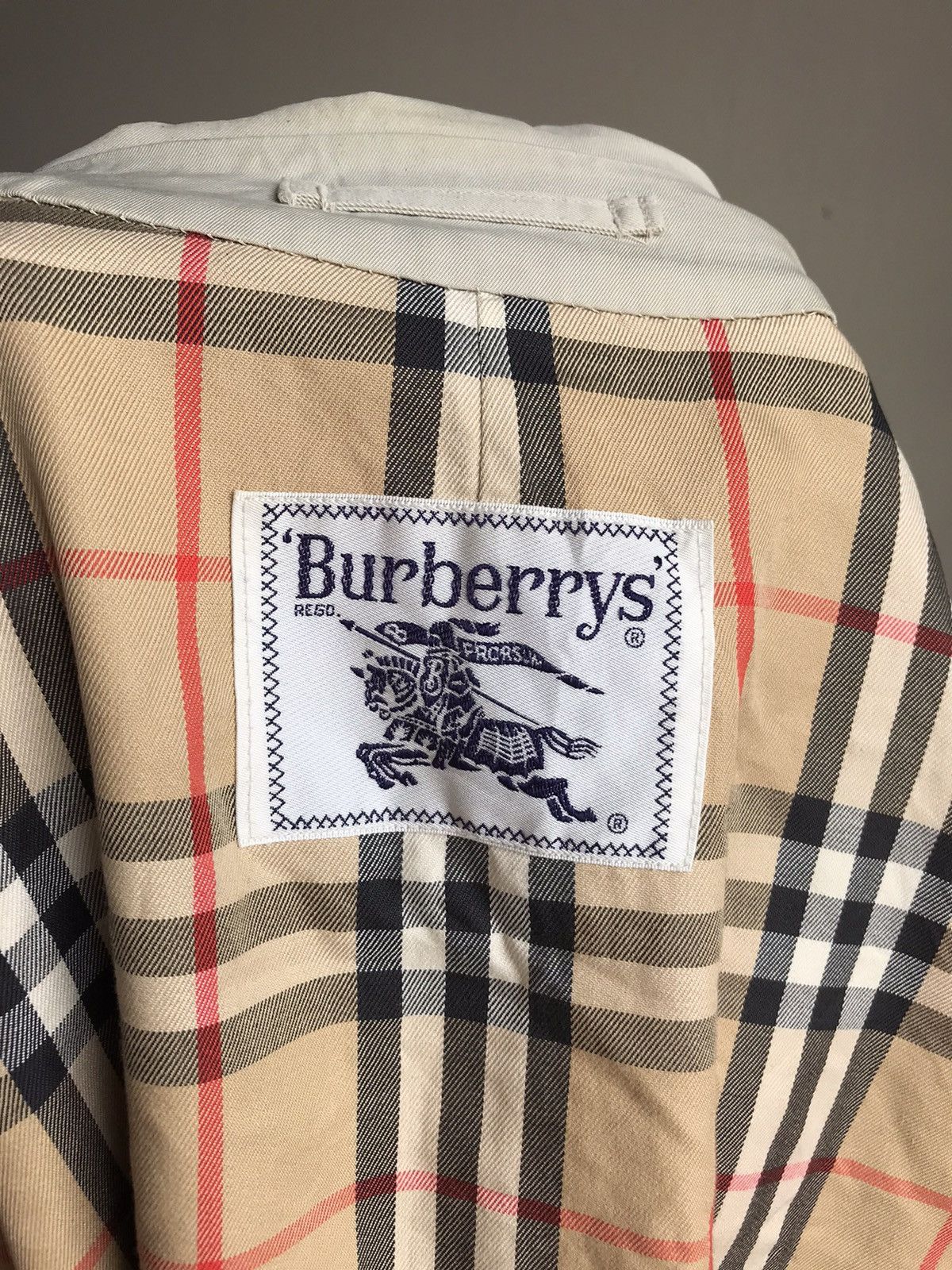 Burberry × Vintage 🔥BESTOFFER🔥Vintage 90’s Burberry Trench Coat Nova Check Size US S / EU 44-46 / 1 - 16 Thumbnail