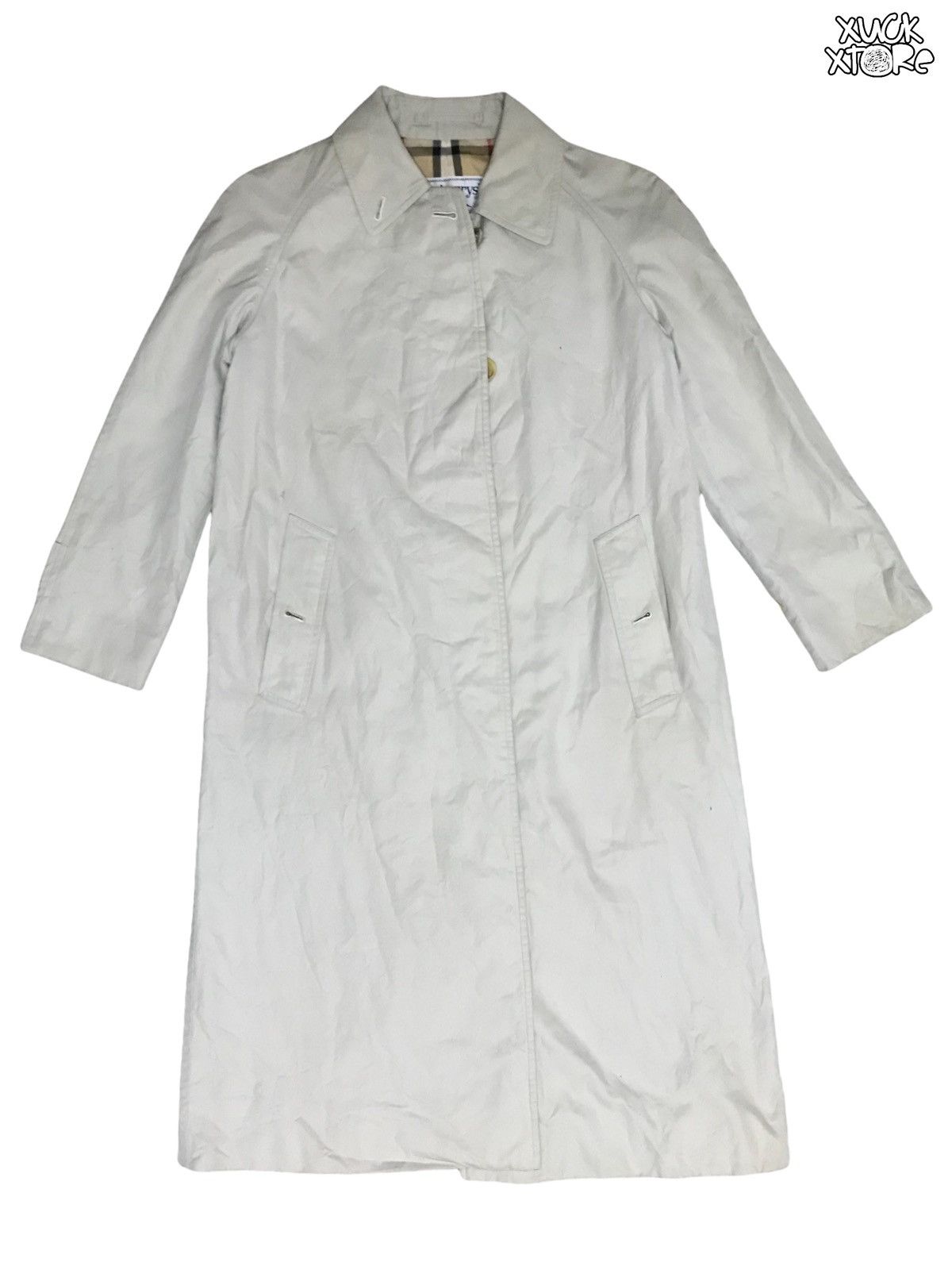 Burberry × Vintage 🔥BESTOFFER🔥Vintage 90’s Burberry Trench Coat Nova Check Size US S / EU 44-46 / 1 - 3 Thumbnail