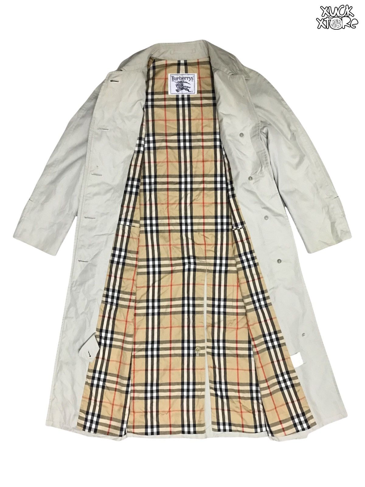 Burberry × Vintage 🔥BESTOFFER🔥Vintage 90’s Burberry Trench Coat Nova Check Size US S / EU 44-46 / 1 - 1 Thumbnail
