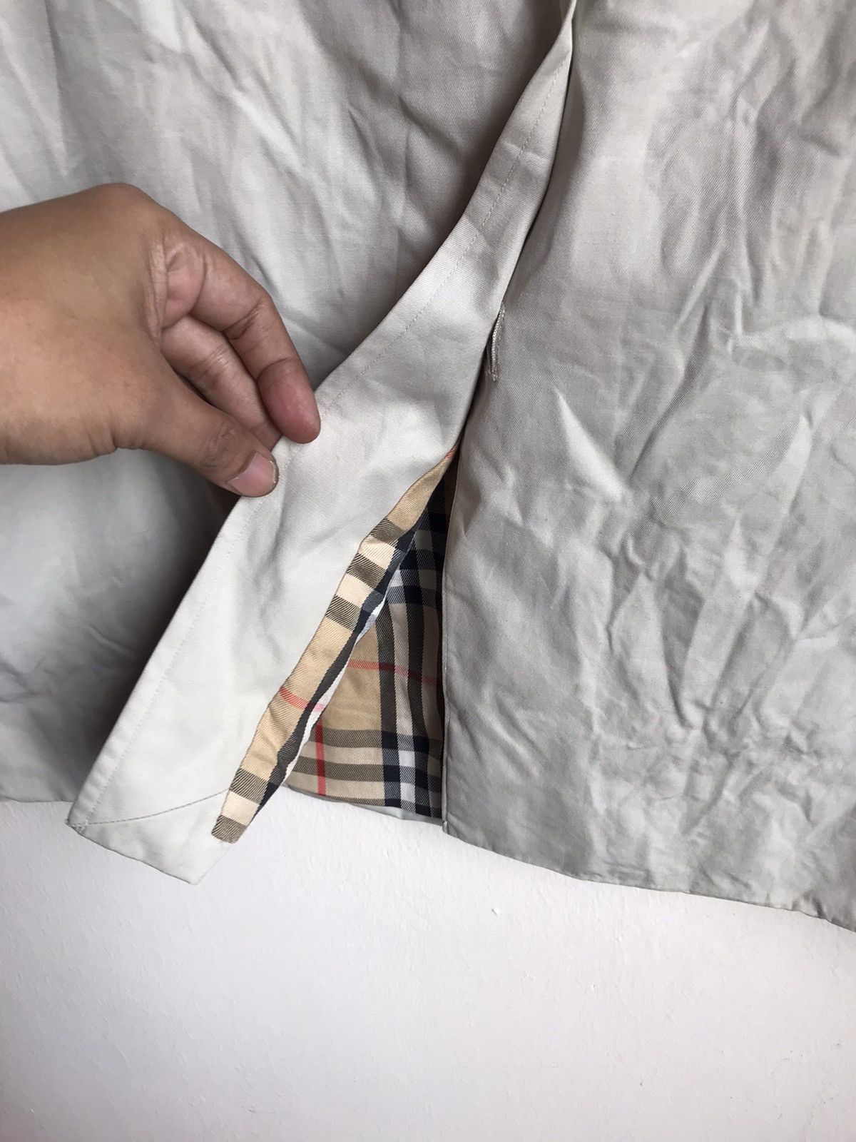 Burberry × Vintage 🔥BESTOFFER🔥Vintage 90’s Burberry Trench Coat Nova Check Size US S / EU 44-46 / 1 - 18 Thumbnail