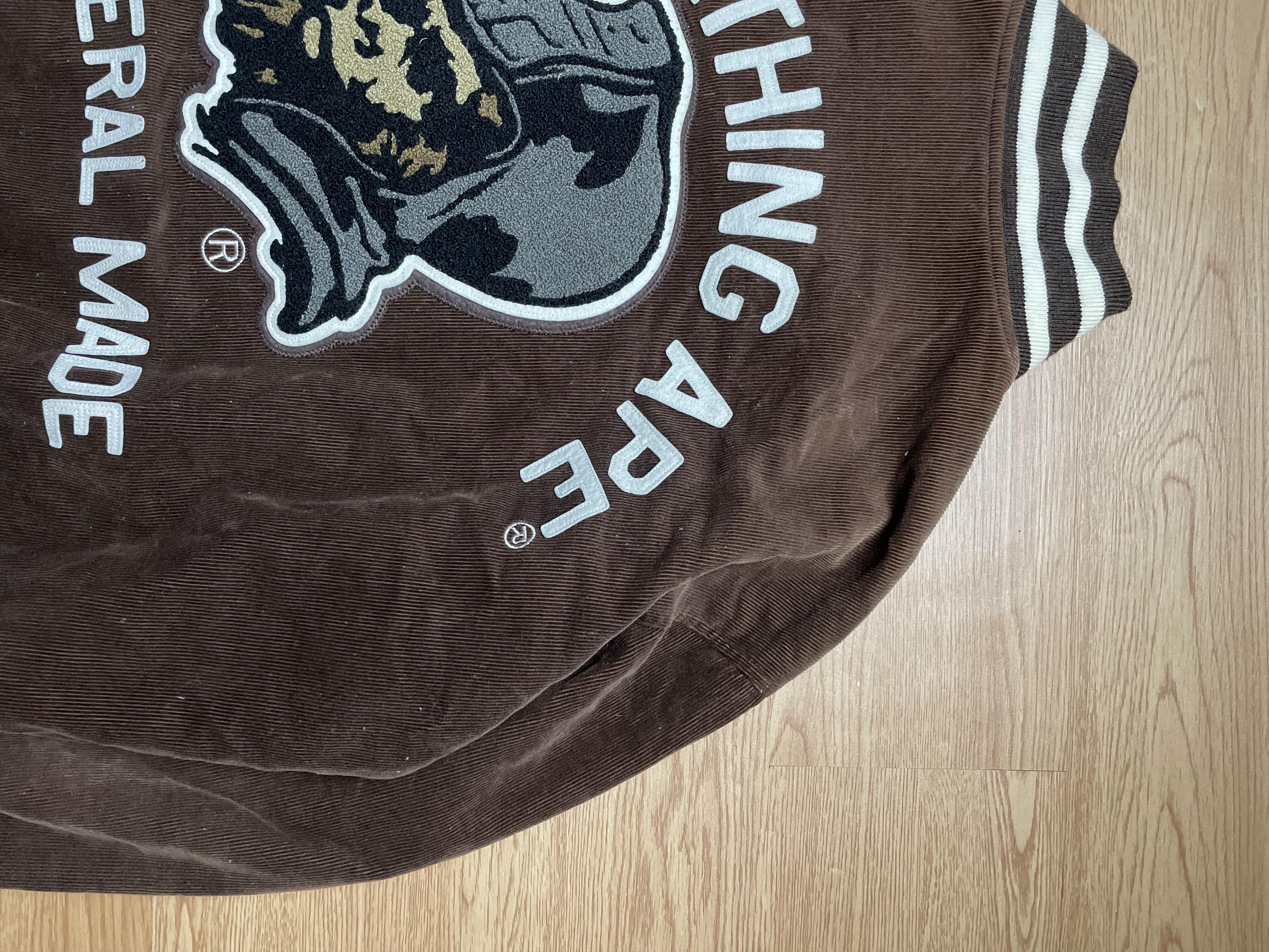 Bape Bape General Made Corduroy Y2K Varsity Jacket Size US XL / EU 56 / 4 - 6 Thumbnail