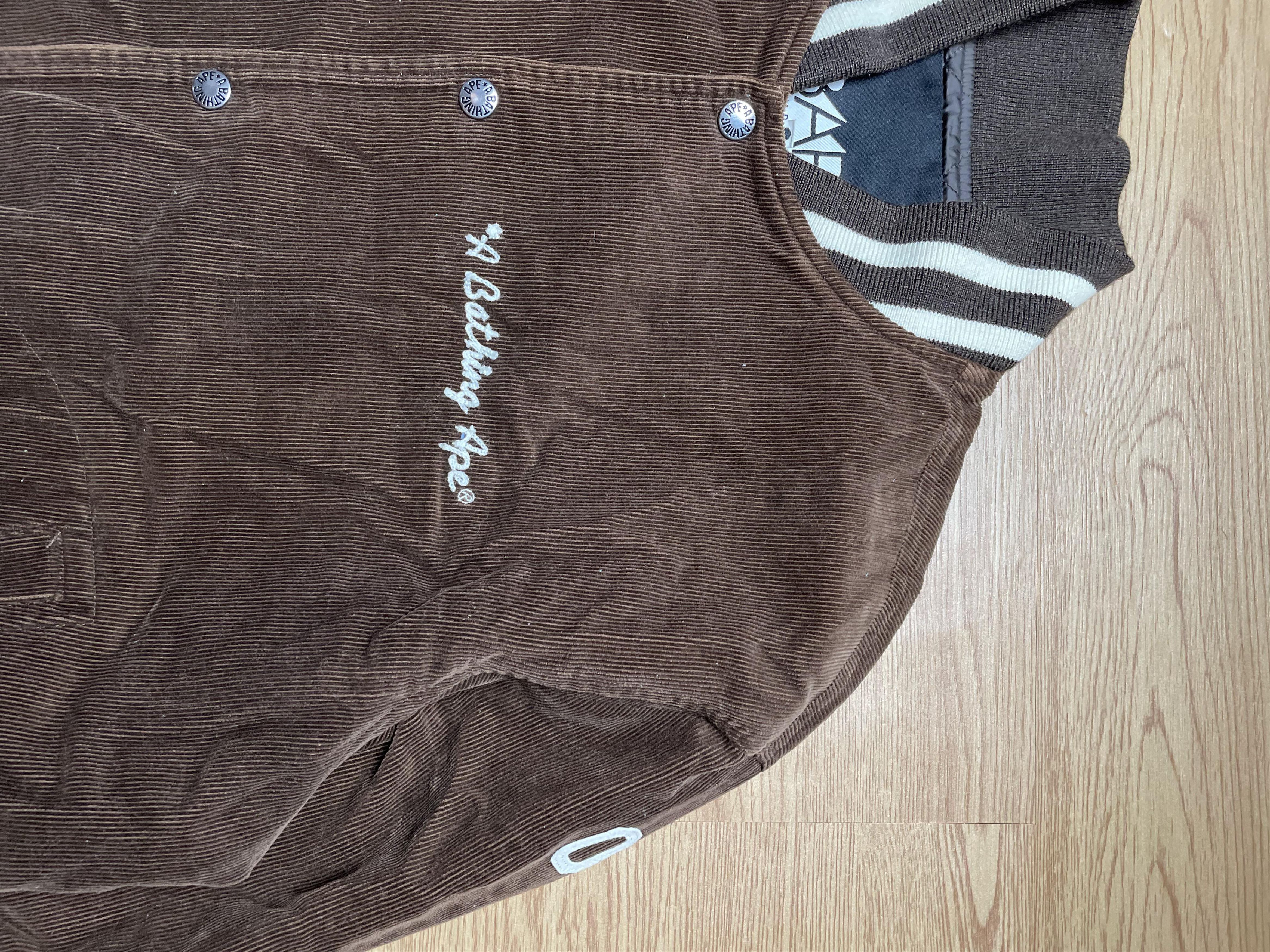 Bape Bape General Made Corduroy Y2K Varsity Jacket Size US XL / EU 56 / 4 - 7 Thumbnail