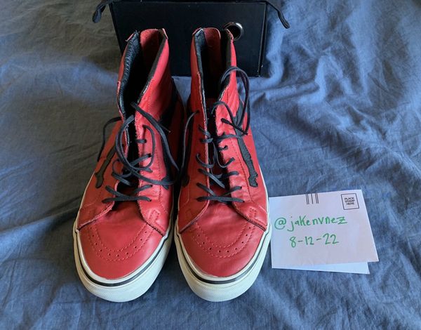 Vans sk8-hi reissue zip lx blends pony hair bone jazz stripe hotsell